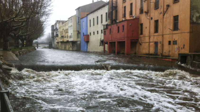El riu Llobregat aquest matí