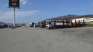 Aparcament per camions a la zona del polígon Vilella