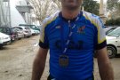 David Cardoso i José Mauel Garrote (CEJ) van participar a la Marató de Barcelona