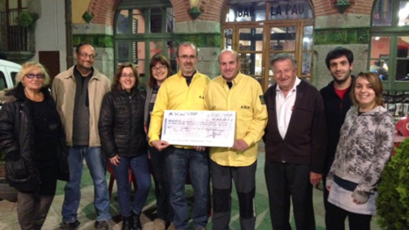 Entrega del xec el dijous passat