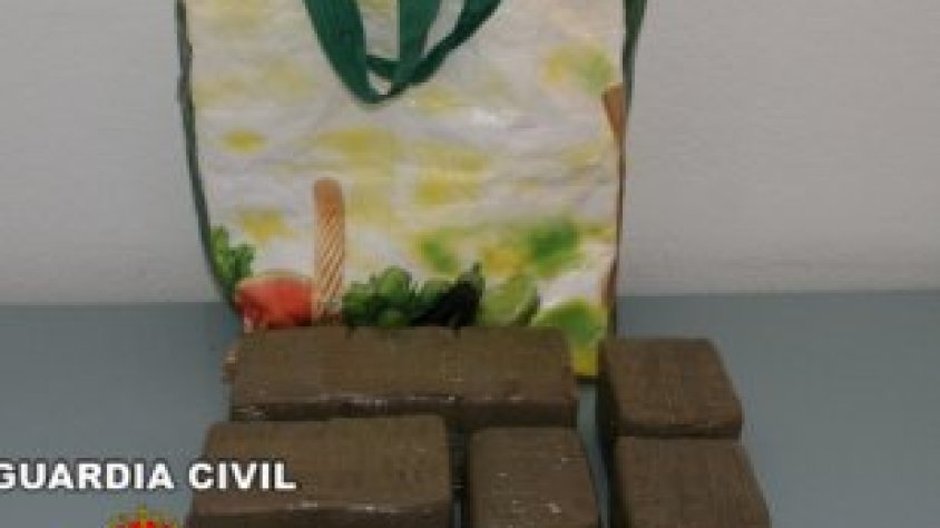 Deu quilos de haixix intervinguts per la Guàrdia Civil