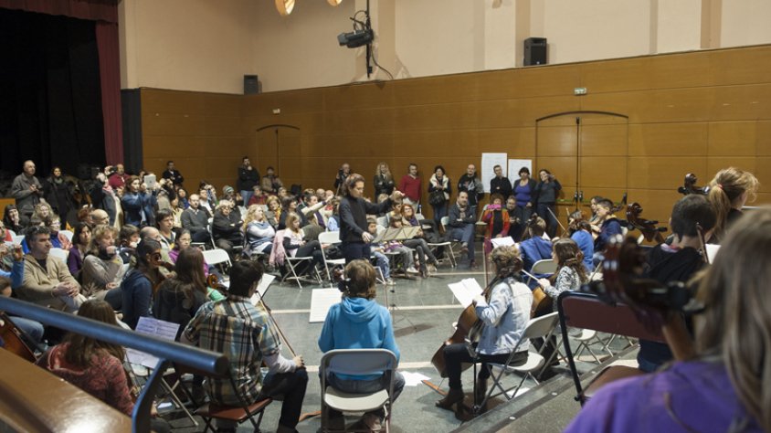 Concert dels violoncel·listes a la Sala-Teatre de la Unió Jonquerenca