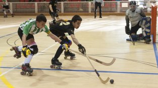 Partit d'hoquei patins infantils entre el CP Jonquerenc i Blanes HC