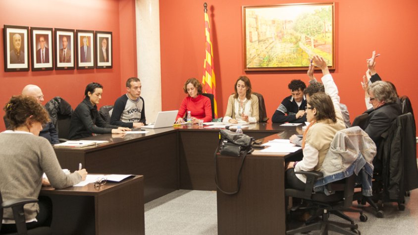 Ple municipal del mes de març a l'Ajuntament de la Jonquera