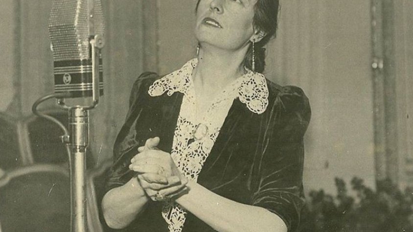 Conxita Badia en un concert el 1938 a Barcelona
