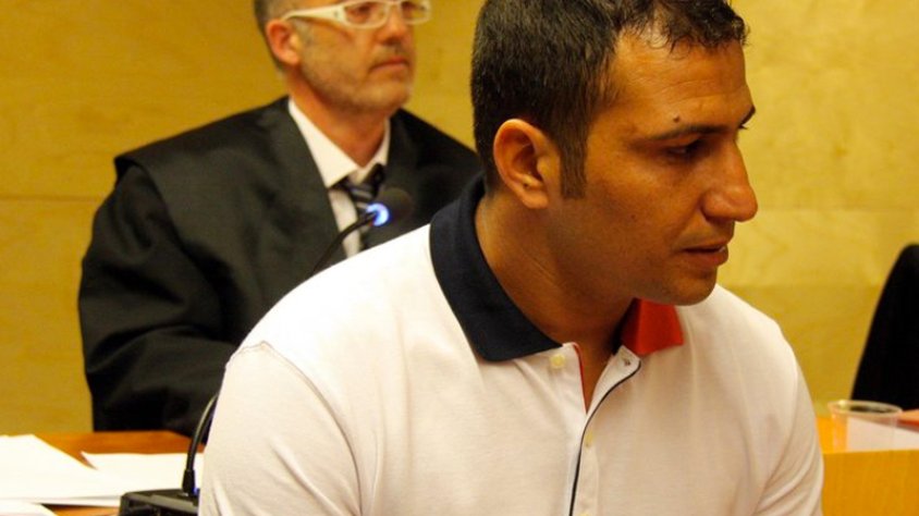 L'acusat, Mohamed el Hardaj, durant el judici, celebrat aquesta setmana a l'Audiència de Girona