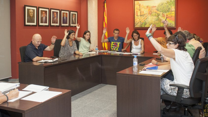 Una imatge del Ple municipal celebrat el darrer dijous de juliol, la setmana passada