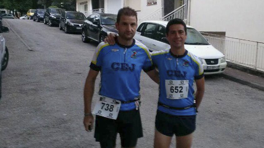 Jordi Picornell i José Moreno a la cursa 2013 del Canigó