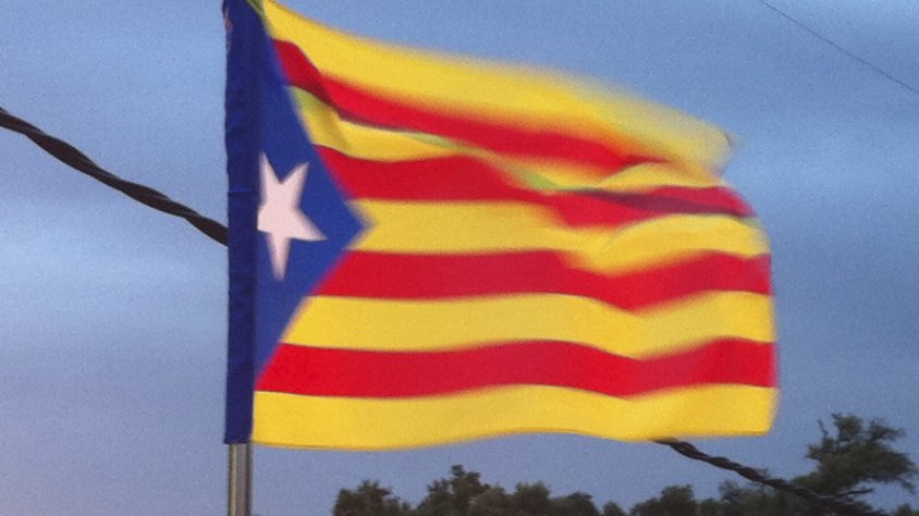 Estelada al vent avui 11 de setembre de 2013