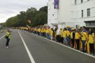 L'Assemblea Nacional a la Jonquera organitza la cadena de manera impecable