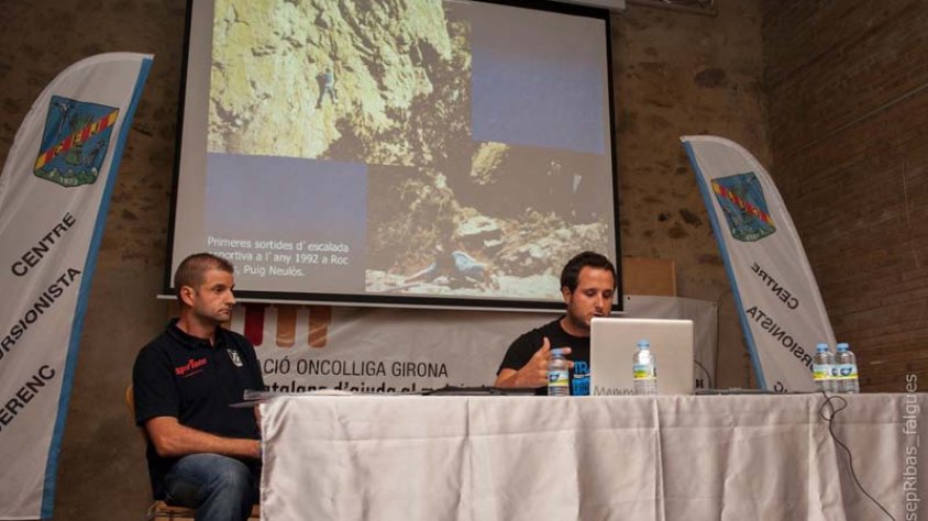 El CEJ comença la temporada de tardor reactivant la secció d'escalada per part de Jordi Picornell (esquerra) i Andreu Cufí (dreta)