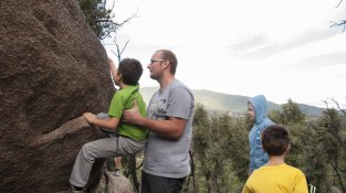 Pràctiques en escalada a Roc de Miradones