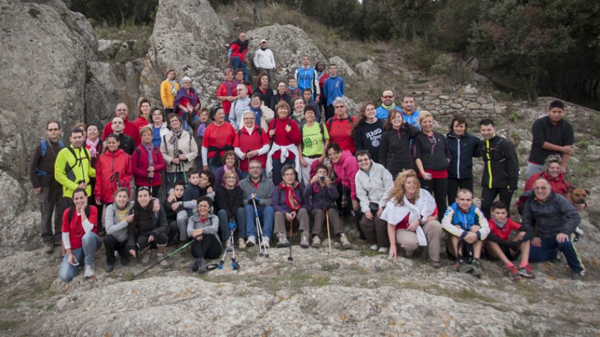 Els assistents a la caminada d'avui