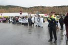 Tallen l'N-II a la Jonquera en contra el tràfic i l'explotació sexual de dones i menors d'edat