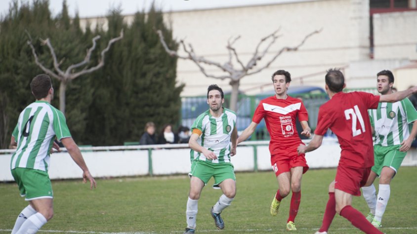 Una imatge del partit celebrat avui diumenge