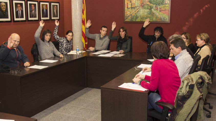 Ple municipal celebrat aquest dilluns de bon matí