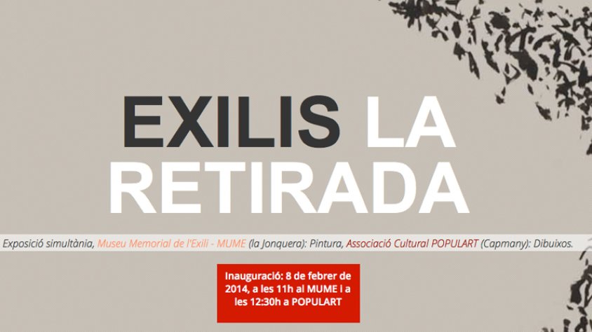 Aquest dissabte s'inaugura l’exposició “La Retirada-Exilis” al MUME