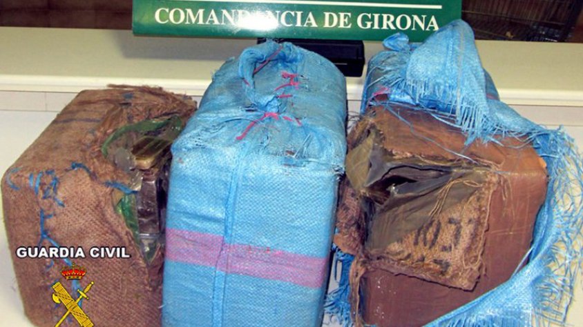 La droga comissada per la Guàrdia Civil Foto: EL PUNT AVUI.