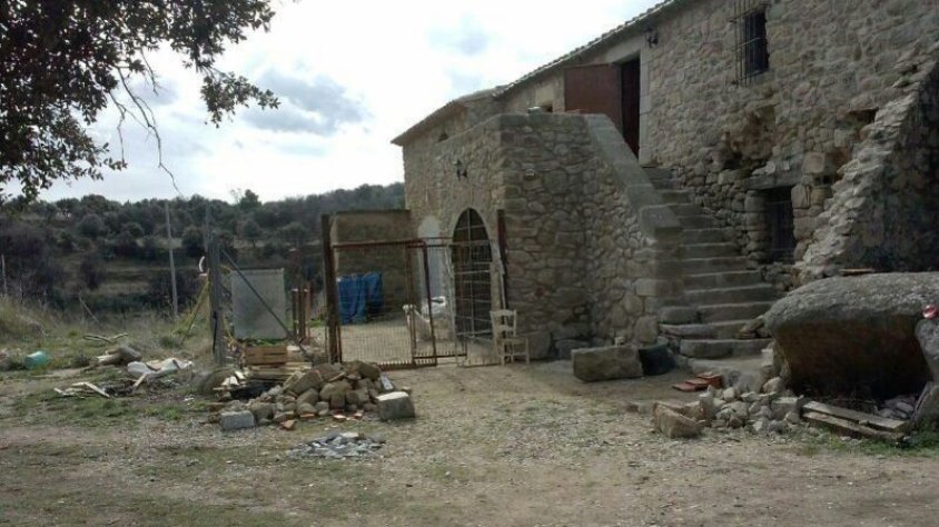 El Mas Palet, on hi havia la plantació de marihuana