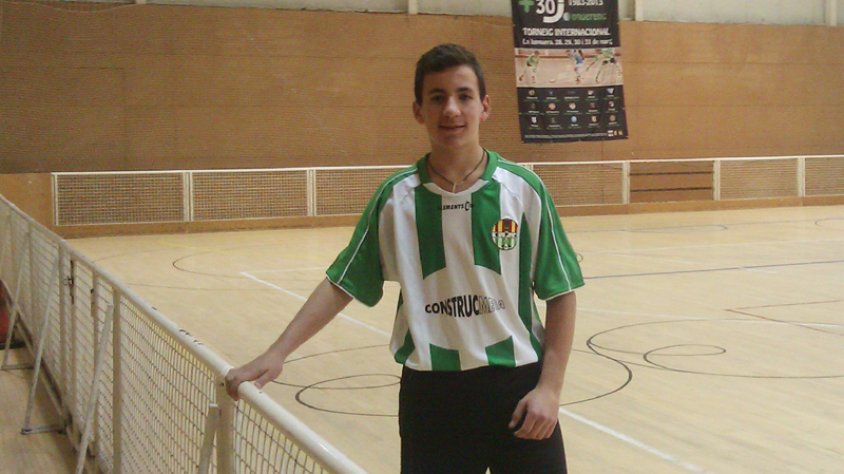 Albert Budó al pavelló poliesportiu de la Jonquera