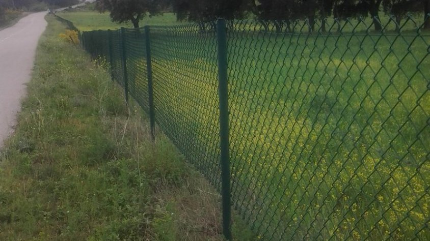 La polèmica tanca de Cantallops que pot significar un cost de 85.000 euros per l'ajuntament Foto: EL PUNT AVUI.