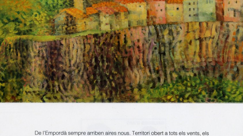 Imatge parcial d'una de les obres que es pot veure a la galeria Les Voltes