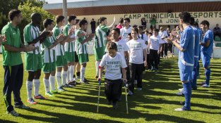 Passadís d'honor al camp de Les Forques aquest passat cap de setmana