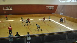 Una imatge del partit del femení del Jonquerenc al pavelló d'Horta, Barcelona