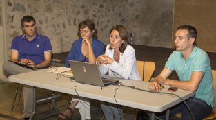 Taula de ponents a la presentació del projecte del carrer Albera