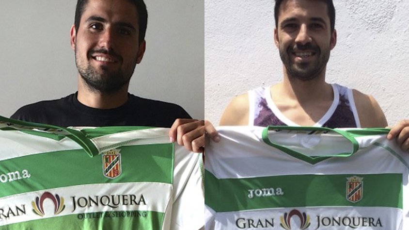 Toni Güell, a l'esquerra, i Albert Bassols a la dreta