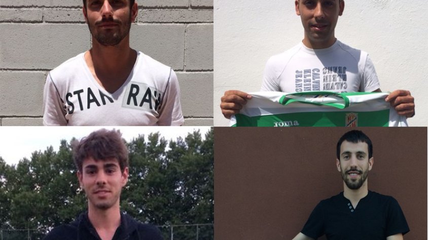 De dalt a baix, i d'esquerra a dreta: Raúl Arjona, Maiki, Ferran Joan Miquel i Oscar Molina