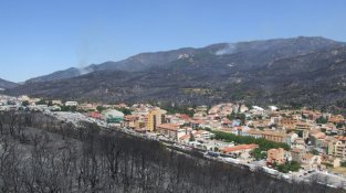 L'incendi l'endemà del 23 de juliol de 2012
