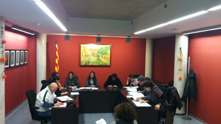 Una imatge d'arxiu de Ple municipal a l'Ajuntament de la Jonquera