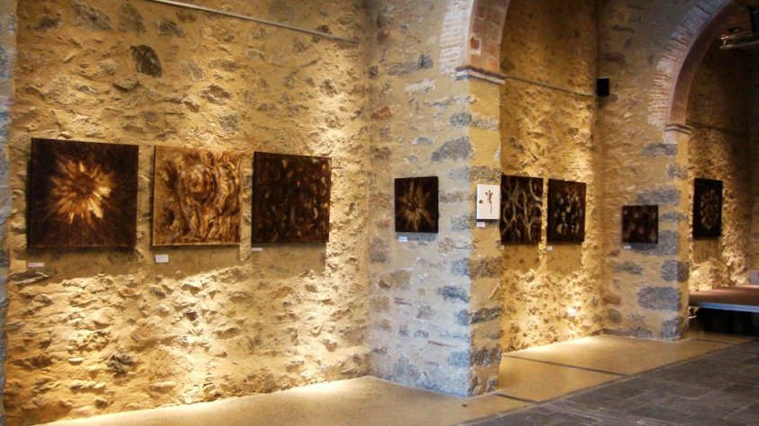 Can Laporta acull una nova exposició a partir de dilluns. Una de les exposicions realitzades a Can Laporta, en aquest cas la corresponent a Nuria Bolívar
