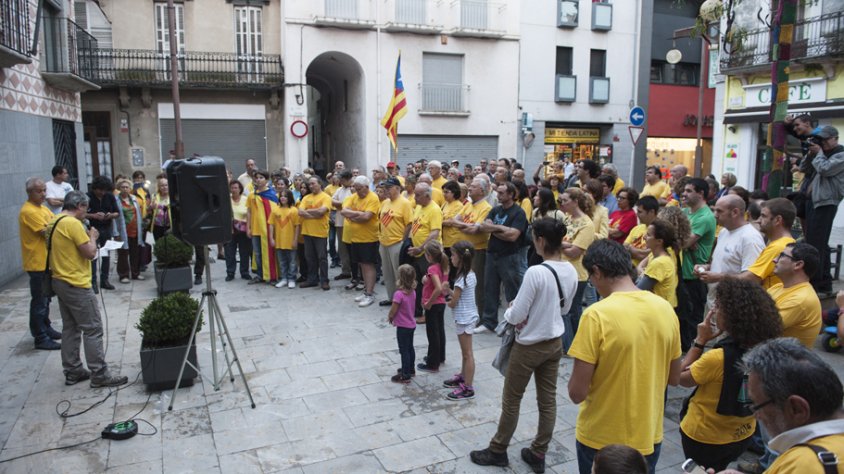 Unes 200 persones es van mobilitzar ahir a la Jonquera