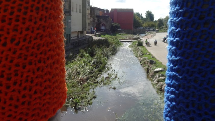 Vista del Llobregat aquesta setmana des del pont d'Arias Comellas