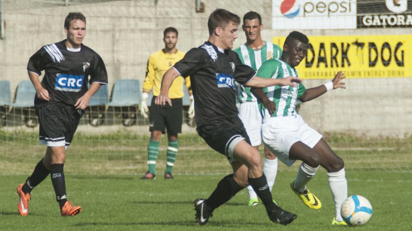 Una imatge del partit d'anada contra l'Horta