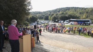 Una imatge de la trobada del coll de Manrella 2014