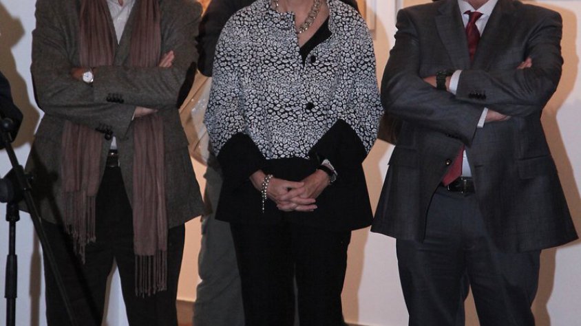 Un moment de l'inaguració de l'exposició a La Jonquera Foto: JOAN SABATER.