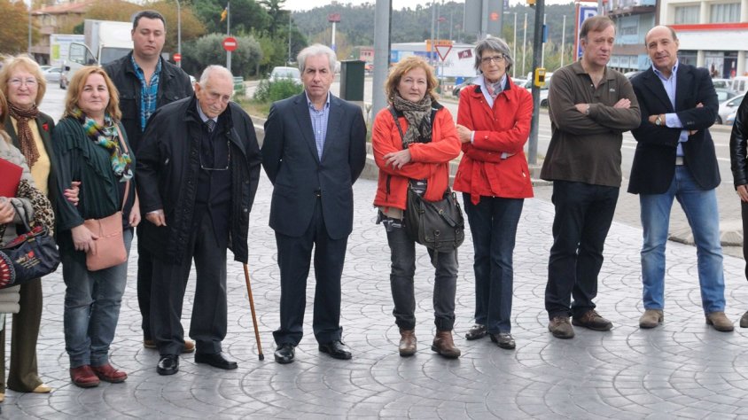 D’esquerra a dreta: Maria Teresa Viñas, María Dolores Cadarso, María Encarnación García, David Manuel Gómez, Francesc Picas, Antoni Escudero, Montserrat García, Anna Maria Picas, Pedro Abaurrea, José Miguel García, Marta Brugat