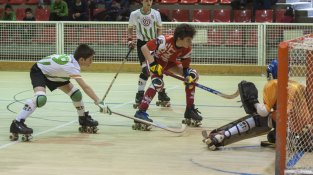Una imatge del partit dels alevins del CP Jonquerenc d'aquest cap de setmana