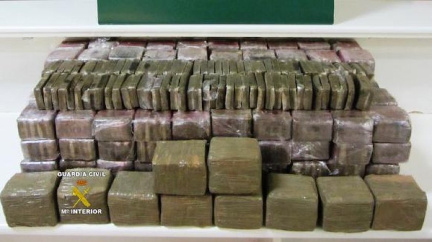 La droga intervinguda a la Jonquera