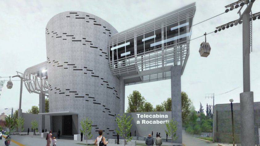 Estació de sortida projectada per al telecabina Rocaberti-Jonquera