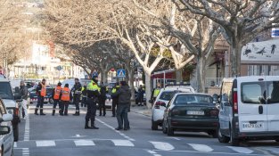 Moguda policial avui a la Jonquera amb Mossos d'Esquadra i Gendarmerie