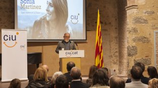 Jordi Cabezas a la presentació de Sònia Martínez com a cap de llista de CiU a l’alcaldia de la Jonquera
