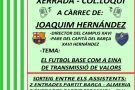 Xerrada de futbol a Can Laporta amb Joaquim Hernéndez, el pare d'en
