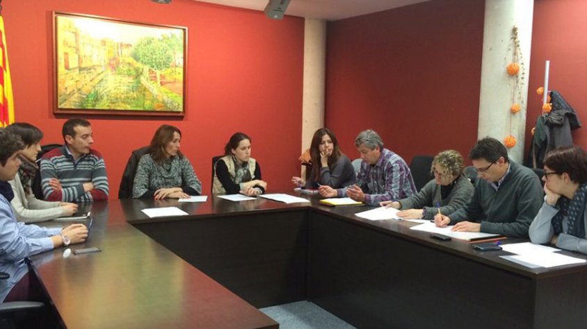 El consistori de la Jonquera en el ple d'aquest passat dijous en el que es va liquidar el pressupost 2014