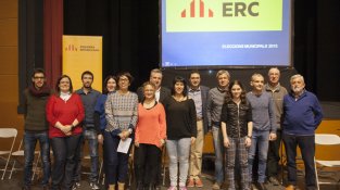 Integrants de la llista d'ERC a les eleccions municipals del proper mes de maig