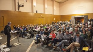 Més de 100 persones ahir a la presentació del candidat d'ERC a la Jonquera