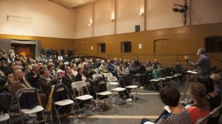 Presentació ahir de la candidatura d'ERC a la Jonquera